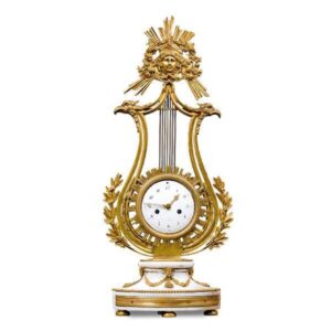marble and lyre shaped